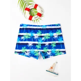 Estampa Palmeira Sunga Verão 2023 Cores Diversas A2071 - Preto