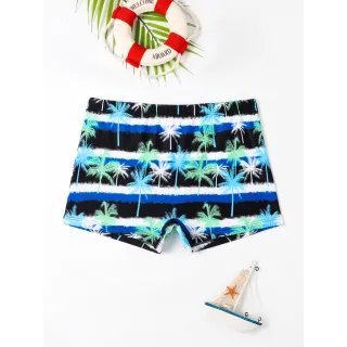 Estampa Palmeira Sunga Verão 2023 Cores Diversas A2071 - Preto