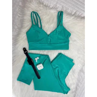 Legging Fitness Compressão Aveludada, Conjunto Poliamida Cós Alto - Vermelho