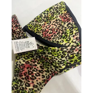 Moda Praia Biquíni Asa Delta Fio Dental - Neon texturizado