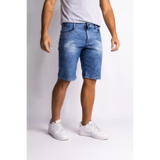 Bermuda Elastano Masculina Jeans #653 - Azul