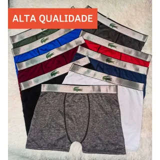 Envio Imediato! Kit com 10 Cuecas Boxer Adulto em microfibra - Cores e estampas variadas - TAMANHOS SORTIDOS