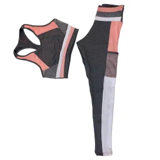 Calça C79 e Conjunto Top Fitness: estilo e conforto para seus treinos - Preto rosa neon