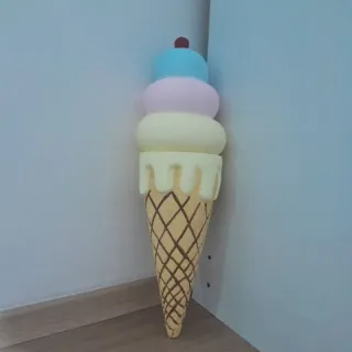 Pintado cenográfico isopor sorvete - Único