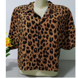 Roupa Social Feminina Cropped Camisa - MODA feminina - Onça