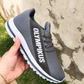 Tênis para corrida e caminhada masculino e feminino cinza - Cinza
