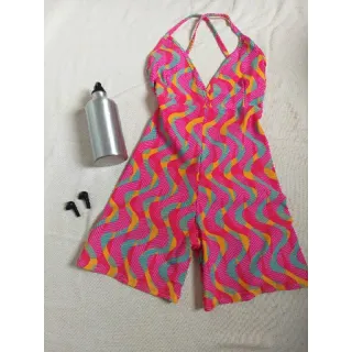 Alça fina macacão empina bumbum - Raryel - Delicado