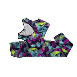 Roupa Academia Conjunto Feminino Top e Calça Legging - Pode Escolher Cor - Uva Neon