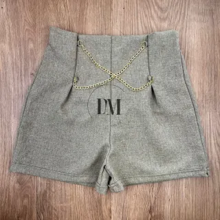 Alfaiataria feminino adulto, kit com 2 shorts - SORTIDOS