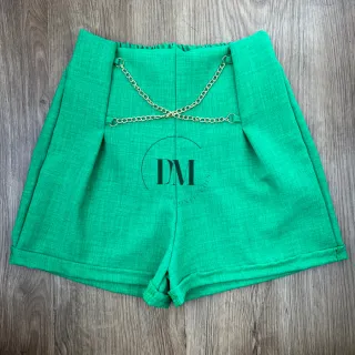 Alfaiataria feminino adulto, kit com 2 shorts - SORTIDOS