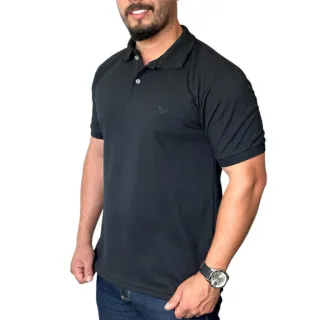 Kit de 5 camisas masculinas polo em piquet de algodão - cores e marcas variadas - P