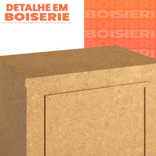 Grande Mesa Decorativa Boiserie Fake Festa 90X60X80 - Único