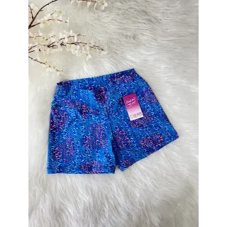 Cross curto shortinho - Compre online na Raryel - azul/riscos laranja