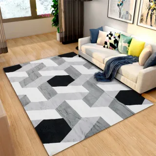 Tapete Estampado Grande 3D de Veludo Antiderrapante - AMSTERDÃ