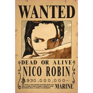 Decoração para parede Premium Wanted One Piece - Autocolante Kit ou Unitário - Franky