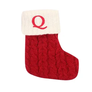 Pingentes de Natal Letras Vermelhas Floco de Neve Meias Árvore - C