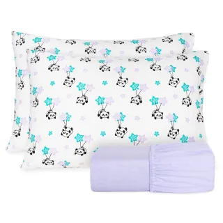 Lençol King Size - Jogo completo com qualidade e conforto - Malha Gel Lilas Borboleta