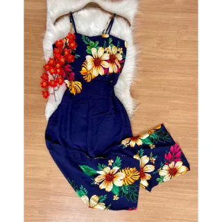 Coleção Verão Macacão Viscose - Estampa 09