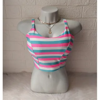 Blusa Cropped Feminina com Tiras nas Costas e Alcinha - Blogueirinha - Verde água