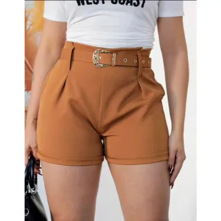 NOVO! Alfaiataria curta com cinto - Pink