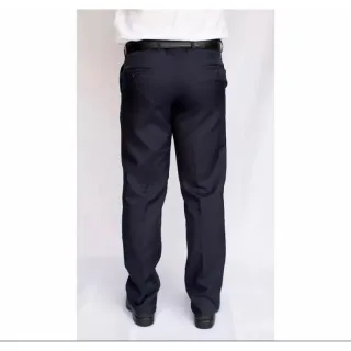 Oxford Slim Masculina Calças Social - Preto