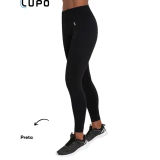 Legging Lupo Feminina Fitness Sem Costura Cintura Alta - Preto