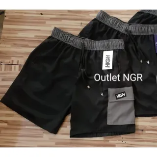 Lançamento premium: Bermuda Elastano Masculina Short - Bolso lateral Hig azul