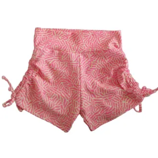 Roupa Fitness Feminina Suplex Curto com Laço Lateral - Vermelho Bordô