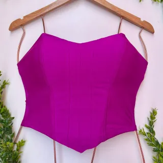 Corset Cropped Top Anira Tomara que Caia - Várias Cores - VERMELHA (36/42)