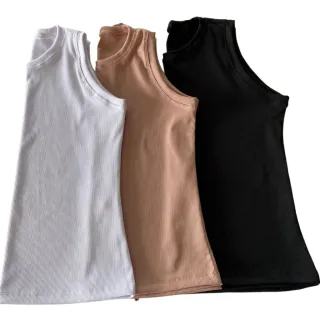 Promoção Blusa Feminina Regata Canelada Básica - Trabalho, Festas, Verão - Branco