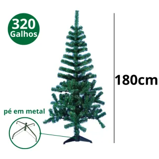 Pinheiro Canada Verde Tradicional Natal Árvore 90cm 120cm 150cm 180cm 210cm - 180CM