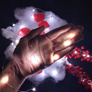 Decoração Natalina Fio de Fada LED 5M Pisca Pisca Cordão Branco - Branco (R86553-001)