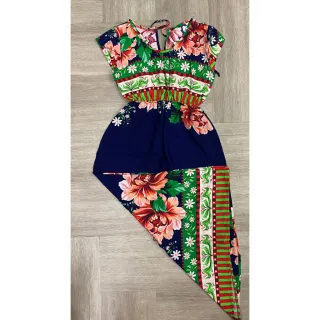 Moda Evangélica Vestido Estampado Manga Curta Viscose Fenda Lateral - estampa 15