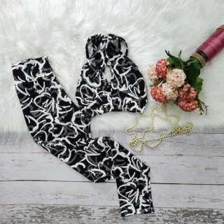 Calça + Top Fitness SUPLEX Conjunto 3em1 - ESTAMPADO *02