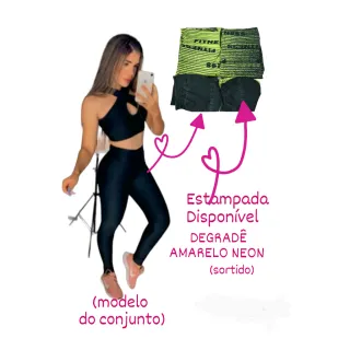 Roupas Femininas para Academia: Conjunto Fitness Legging e Top Suplex Animal Print - CONJ DAY 43
