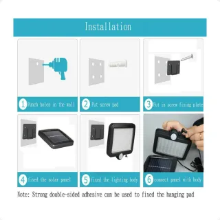 Sensor de Presença Luminária Solar Parede Refletor 120 Cob - Único