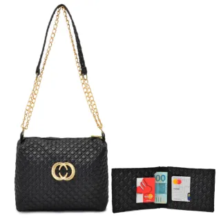 Bom custo benefício! Bolsa Feminina Pequena Transversal - BOLSINHA PRETO