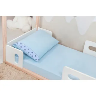 Lençol Montessoriano com fronha, jogo de 02 peças Ponto Palito - CHEVRON CINZA COM CINZA