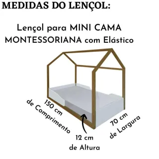 Lençol Montessoriano com fronha, jogo de 02 peças Ponto Palito - CHEVRON CINZA COM CINZA