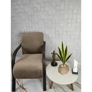 Vaso Decoração Planta Artificial São Jorge Espada Ogum Santa - Esfera Branco