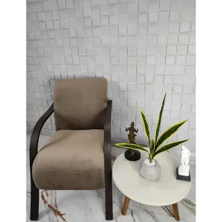 Vaso Decoração Planta Artificial São Jorge Espada Ogum Santa - Esfera Branco