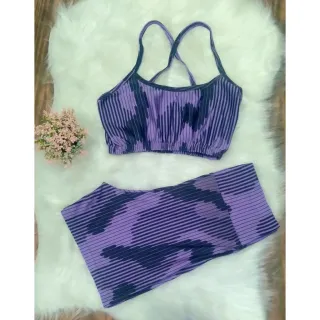 Top e Short Estampado Conjunto Academia Feminino - Pode Escolher a Cor - CJ10