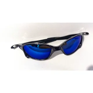 Estilosa Juju Lupa Feminino Masculino Óculos Mcs - Chumbo  Azul