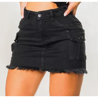 Calças Jeans Feminina Wide Leg e Skinny Premium Santt - Lançamento na Shopee - Wide black colors