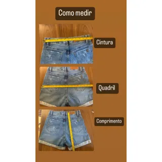 Short Feminina Plus Size Jardineira Preta 36 ao 46 - 38