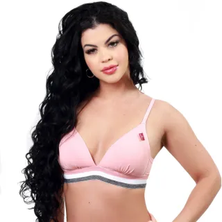 Alça regulável, sutiã de bojo soft sem aro em microfibra - Marinho