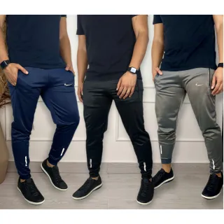 Agasalho Casual Treino Refletivo Dry Fit Skinny Jogger de Calça