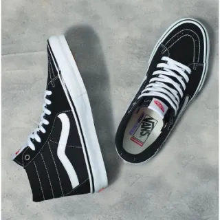 Botinha Unissex Vans Old Skool Cano Alto - A Pronta Entrega - Preto/Branco Vans bota