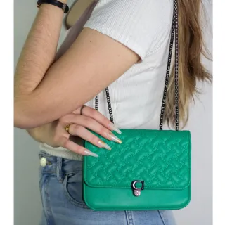 Moda Blogueira: Bolsa Feminina Pequena Festa Balada Alça de Corrente Transversal - DB-426 KHAKI