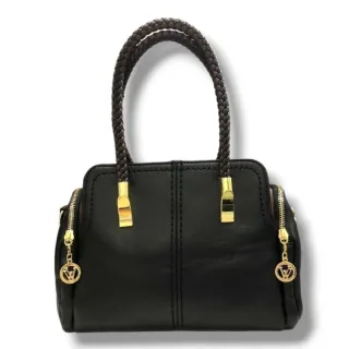 Bolsa Grande Transversal Feminina Boston - Ajustável e com Bolso Anti Roubo - CAFE